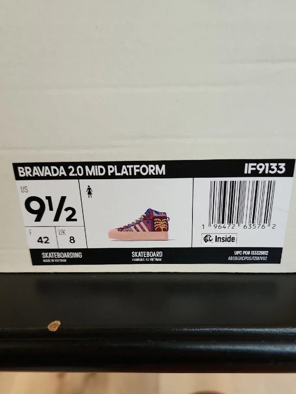 Adidas FARM Rio x Bravada 2.0 Platform Mid sneakers (Size 9.5)